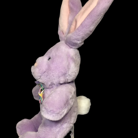 Commonwealth Eggcetera Bunny Rabbit Purple Lilac Stuffed Animal Easter Plush HTF - Picture 3 of 8